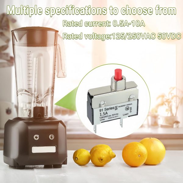 EPLZON Thermal Circuit Breaker Manual Reset Push Button-3