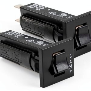 TE Connectivity Thermal Circuit Breaker 3A 250VAC Pack of 2-0