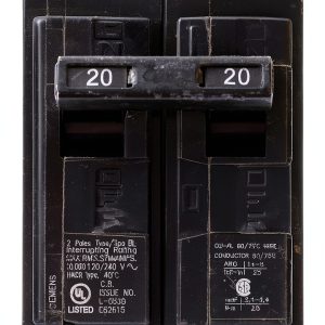Siemens 2-Pole 20 Amp Circuit Breaker Bolt-On-0
