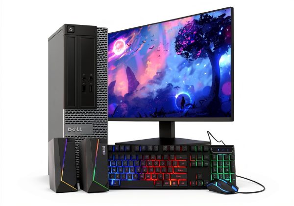 Dell Optiplex Tower PC 22 Inch 16GB RAM i5 7010 Black-11