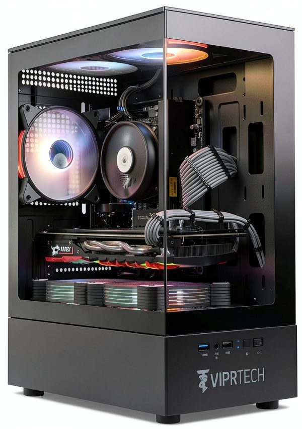 ViprTech Gaming Desktop Ryzen 7 RTX 3060 16GB RAM 1TB SSD Black-0
