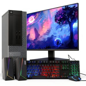 Dell Optiplex Tower PC 22 Inch 16GB RAM i5 7010 Black-0