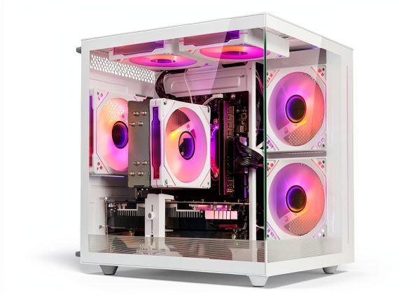 Suevery White Tower PC SUV9W3 i5-12400F 32GB DDR4 RTX3050 Desktop-0