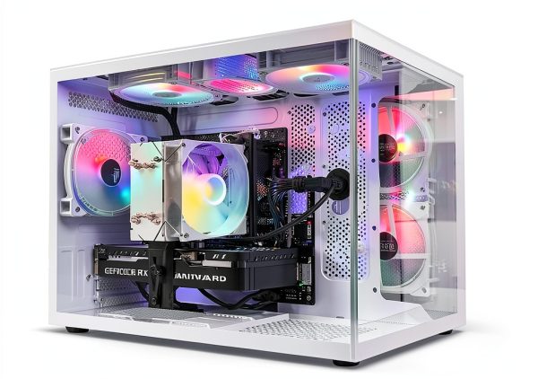 Suevery White Tower PC SUV9W3 i5-12400F 32GB DDR4 RTX3050 Desktop-4