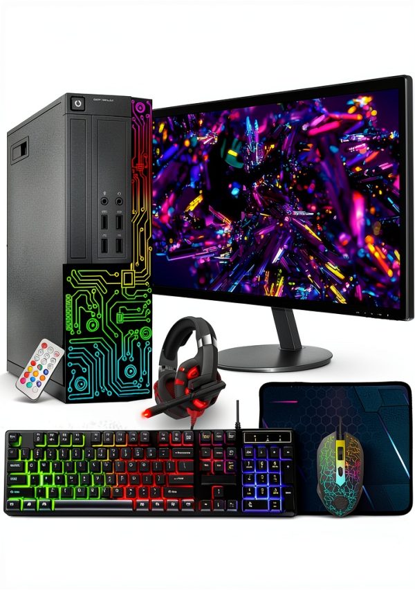 Dell OptiPlex 790 RGB Desktop PC with 22‑Inch Full HD Monitor i7 16GB-0
