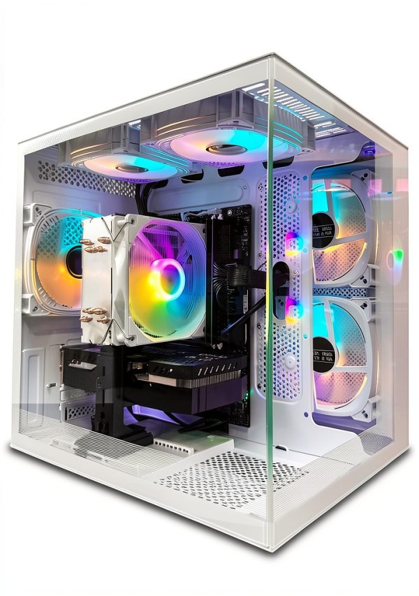 Suevery White Tower PC SUV9W3 i5-12400F 32GB DDR4 RTX3050 Desktop-1