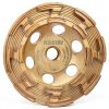KSEIBI 644146 Grinding Wheels 4-1/2" Diamond Cup with Z‑Segment Flange-0