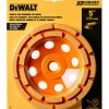 DEWALT Concrete Grinding Wheel 5-Inch Double Row Diamond Cup DW4777-4