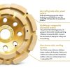 Concrete Grinding Wheel 4.5" FixltFast Diamond Cup – 18 Teeth-1