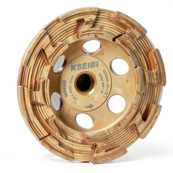 KSEIBI 644146 Grinding Wheels 4-1/2" Diamond Cup with Z‑Segment Flange-6