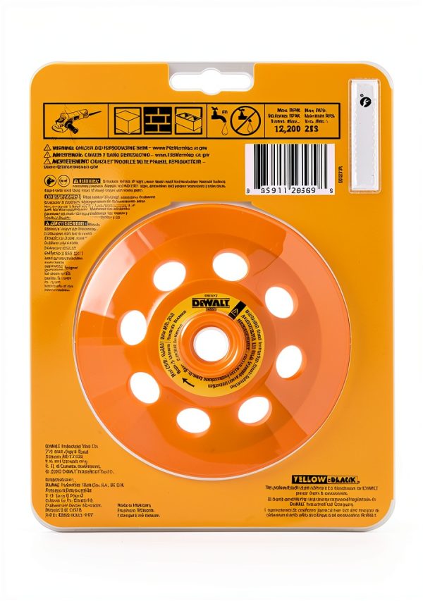 DEWALT Concrete Grinding Wheel 5-Inch Double Row Diamond Cup DW4777-5
