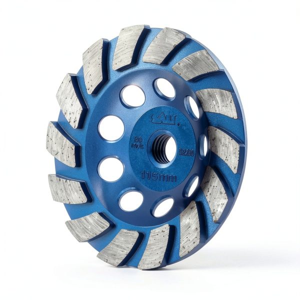 SALI 4.5 Inch Concrete Grinding Wheels 14 Turbo Diamond 5/8-11 Arbor-0