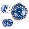 SALI 7 Inch Concrete Grinding Wheels 20 Turbo Diamond Segments 5/8-11 Arbor Diamond Grinding Wheel Fit for Paint, Epoxy, Mastic, Coating Removal-2