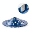 SALI 7 Inch Concrete Grinding Wheels 20 Turbo Diamond Segments 5/8-11 Arbor Diamond Grinding Wheel Fit for Paint, Epoxy, Mastic, Coating Removal-3
