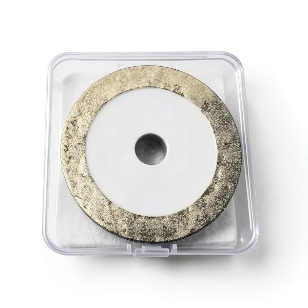 3 inch Flat Diamond Grinding Wheel 150 Grit, 1/2" Arbor, 10mm Wide for Grinding Tungsten,Carbide, Glass,Ceramic, Gem-6