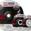 United Abrasives-SAIT 20063 A24R General Purpose/Long Life Grinding Wheel (Type 27/Depressed Center) 4 1/2" x 1/4" x 7/8", 25-Pack-2