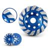 SALI Diamond Concrete Grinding Wheel 4 1/2 inch for Polishing and Cleaning Stone Concrete Surface, Cement, Marble, Rock, Granite, and Thinset Removing, Angle Grinder Segment Wheels Cup 115 * 22.2MM-2