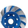 4.5 Inch Concrete Grinding Wheel 4 1/2 Inch for Angle Grinder,2 Pcs 12-Segment Diamond Cup Grinder Wheel for Grinding and Polishing Stone Concrete Surface, Stones, Cement, Marble-2