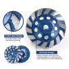 SALI 4.5 Inch Concrete Grinding Wheels 14 Turbo Diamond 5/8-11 Arbor-2