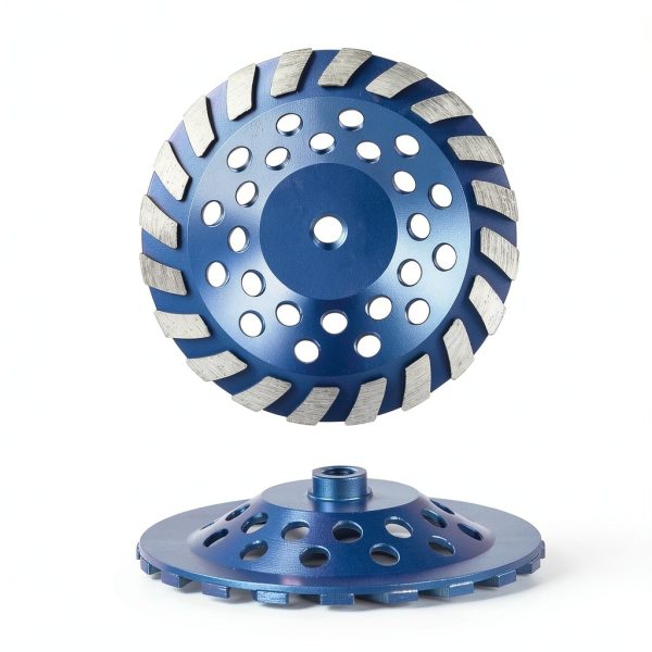 SALI 7 Inch Concrete Grinding Wheels 20 Turbo Diamond Segments 5/8-11 Arbor Diamond Grinding Wheel Fit for Paint, Epoxy, Mastic, Coating Removal-1