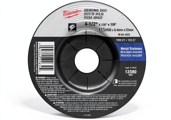 Milwaukee 4-1/2" Grinding Wheel 5 Pack Depressed Aggressive Metal-2