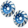 4.5 Inch Concrete Grinding Wheel 4 1/2 Inch for Angle Grinder,2 Pcs 12-Segment Diamond Cup Grinder Wheel for Grinding and Polishing Stone Concrete Surface, Stones, Cement, Marble-0