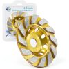 4 1/2 Inch Diamond Concrete Grinding Wheel, Turbo Segment Angle Grinder Wheel for Concrete, Stone, and Masonry, Heavy-Duty 4.5” Diamond Cup Wheel for Fast Grinding & Smoothing-0
