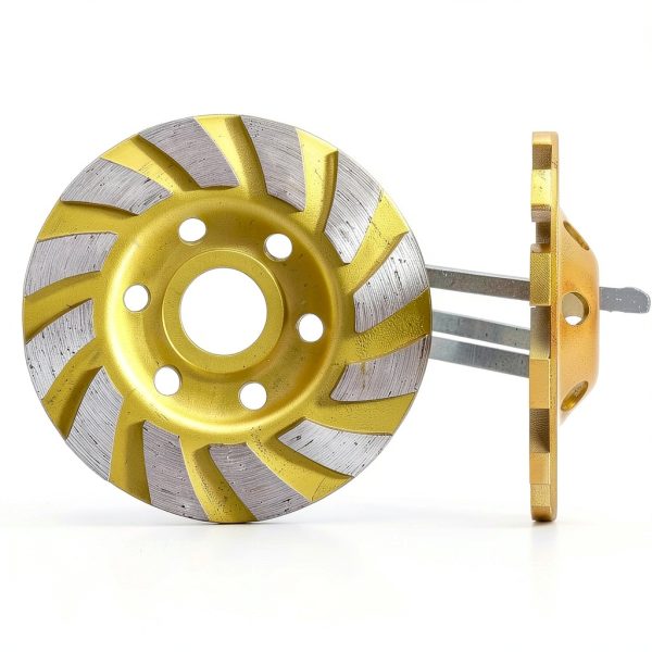 4 1/2 Inch Diamond Concrete Grinding Wheel, Turbo Segment Angle Grinder Wheel for Concrete, Stone, and Masonry, Heavy-Duty 4.5” Diamond Cup Wheel for Fast Grinding & Smoothing-1