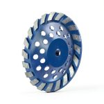 SALI 7 Inch Concrete Grinding Wheels 20 Turbo Diamond Segments 5/8-11 Arbor Diamond Grinding Wheel Fit for Paint, Epoxy, Mastic, Coating Removal-0