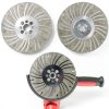 Angle Grinder Diamond Cutting Wheel - electroplated Diamond Blade for Metal, Steel, Concrete, Stone, Tile - 4 1/2, 5, 6 inch Wet/Dry Grinding Wheel (Silver, 4 1/2, 1, 1)-5