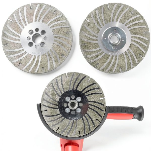 Angle Grinder Diamond Cutting Wheel - electroplated Diamond Blade for Metal, Steel, Concrete, Stone, Tile - 4 1/2, 5, 6 inch Wet/Dry Grinding Wheel (Silver, 4 1/2, 1, 1)-5