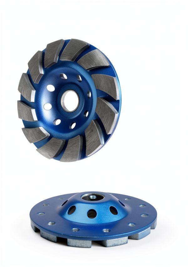 4.5 Inch Concrete Grinding Wheel 4 1/2 Inch for Angle Grinder,2 Pcs 12-Segment Diamond Cup Grinder Wheel for Grinding and Polishing Stone Concrete Surface, Stones, Cement, Marble-1