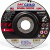 United Abrasives-SAIT 20063 A24R General Purpose/Long Life Grinding Wheel (Type 27/Depressed Center) 4 1/2" x 1/4" x 7/8", 25-Pack-0