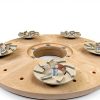 Concrete Grinding Plate Diamond Tools 17" 5 Cup Wheels Max RPM 175-4