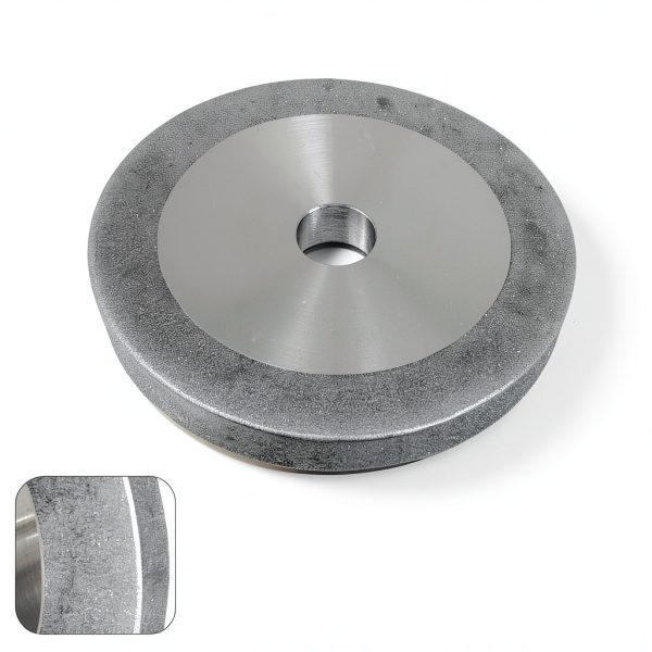 3 inch Flat Diamond Grinding Wheel 150 Grit, 1/2" Arbor, 10mm Wide for Grinding Tungsten,Carbide, Glass,Ceramic, Gem-2